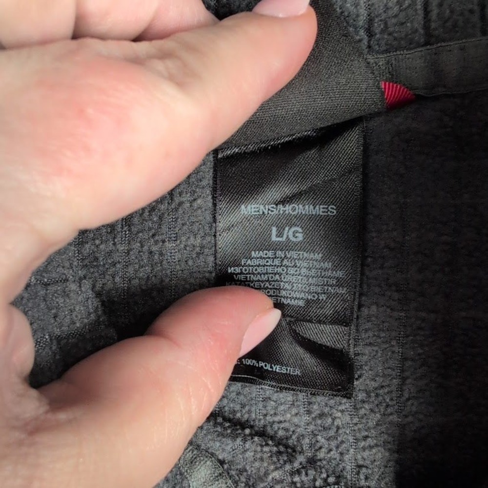 The North Face Mens Quarter Zip Fleece Pullover Long Sleeve Gray Size L - Picture 4 of 6